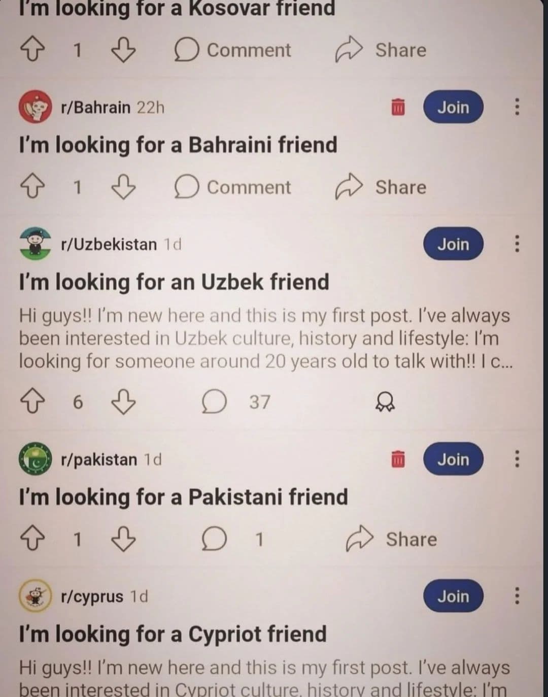 i'm looking for a kosovar friend