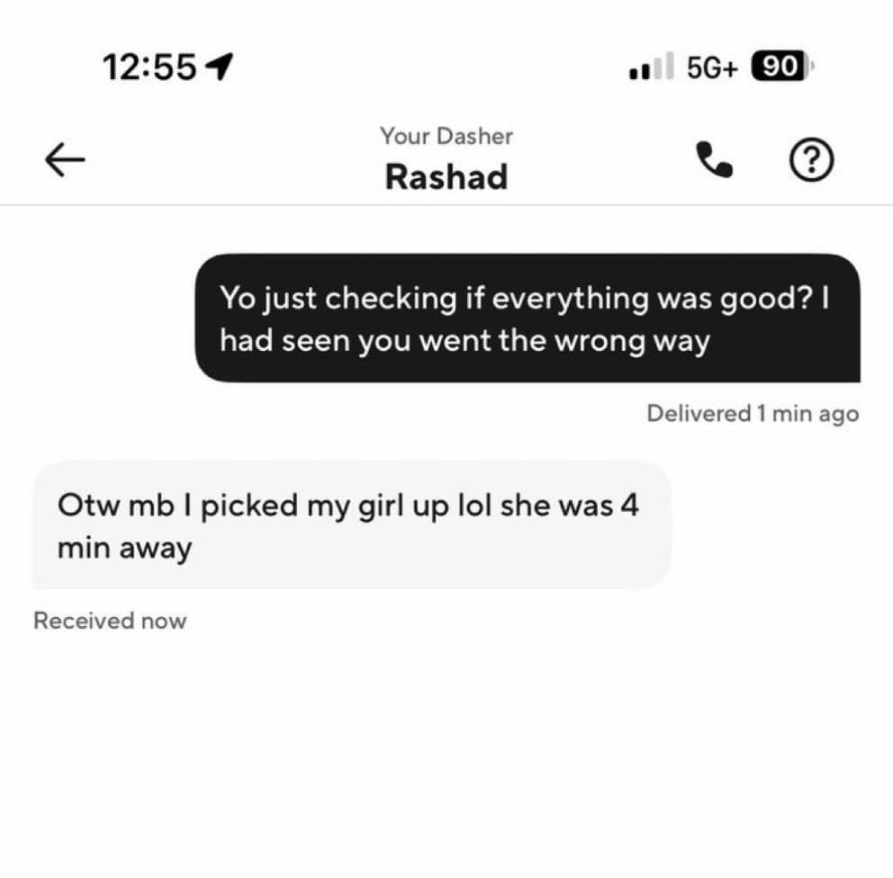 yo just checking if everything was good?