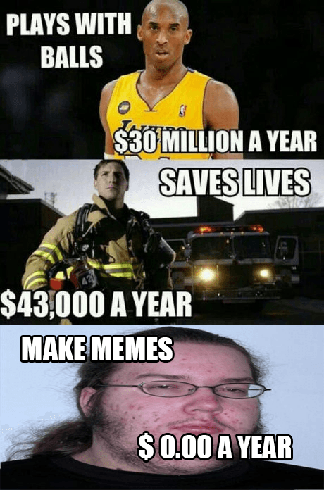 plays with balls, $30 million a year.