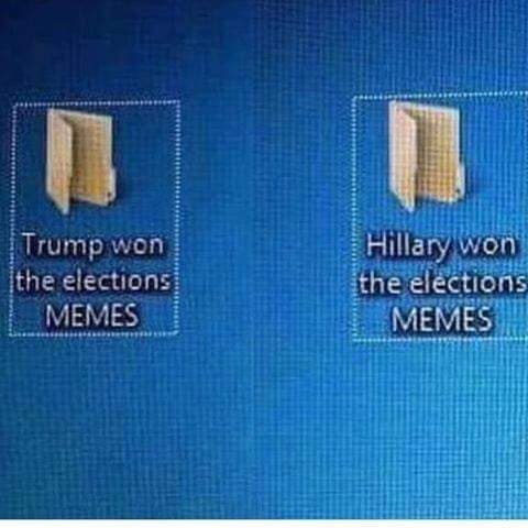 trump won the elections memes