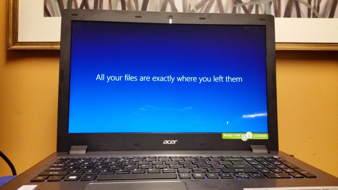 all your files are exactly where you left them