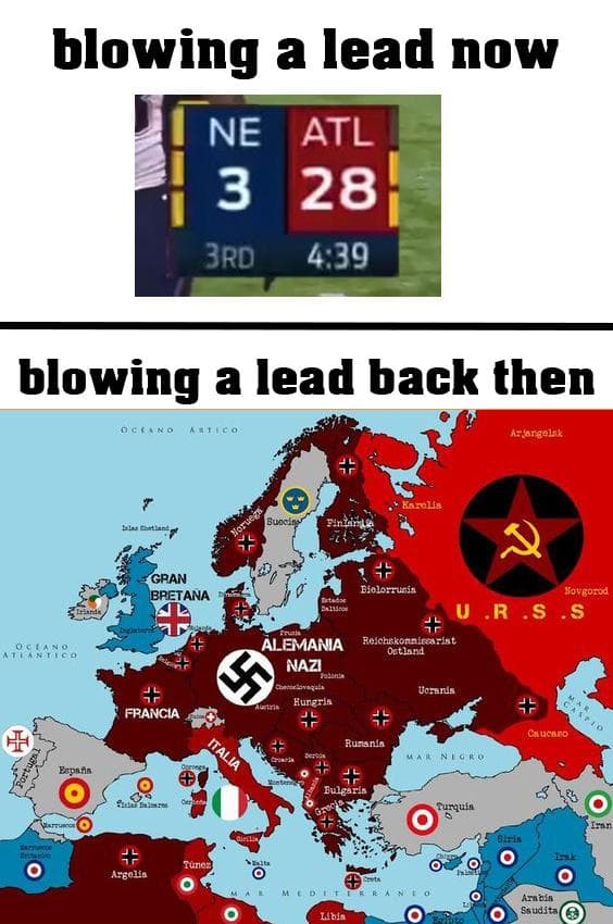blowing a lead now