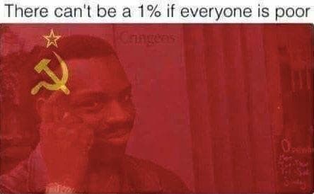 there can't be a 1% if everyone is poor