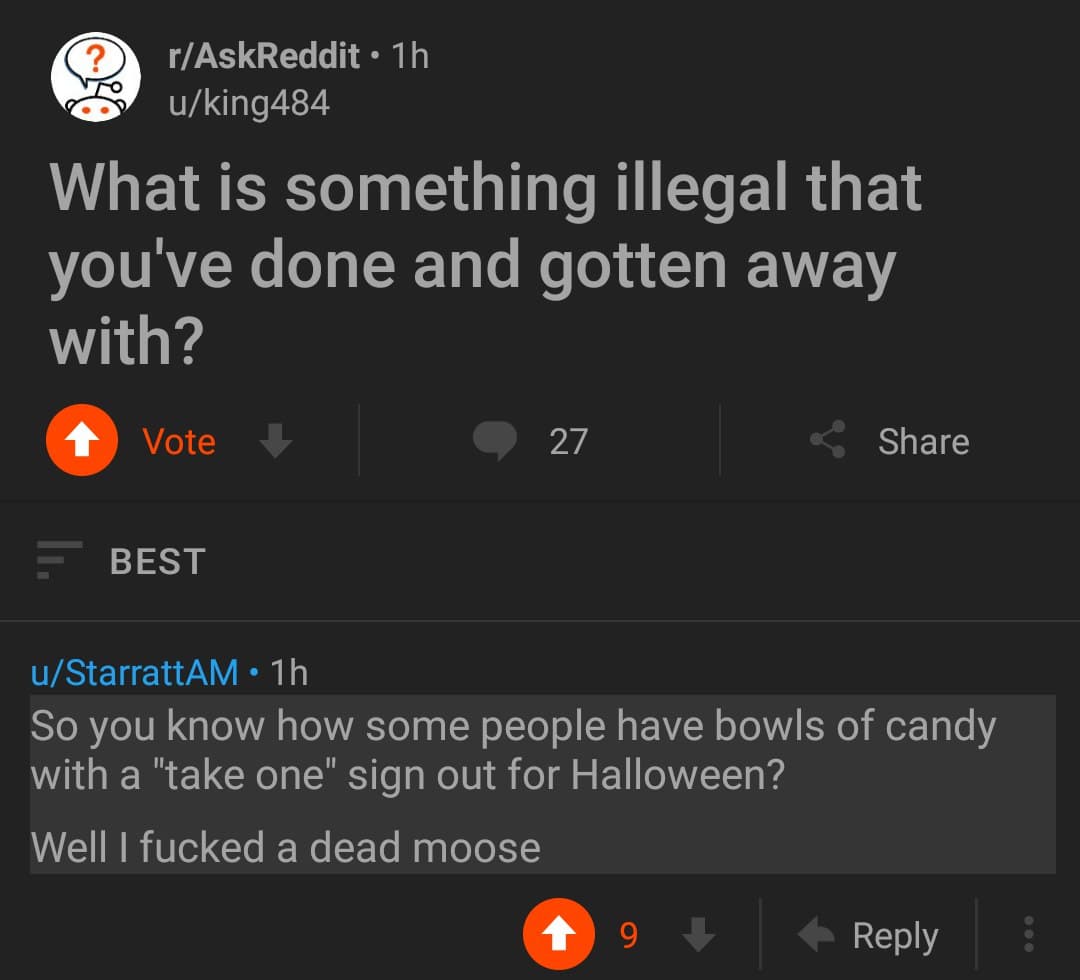 what is something illegal that you've done and gotten away with?