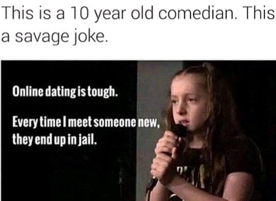 this is a 10 year old comedian.
