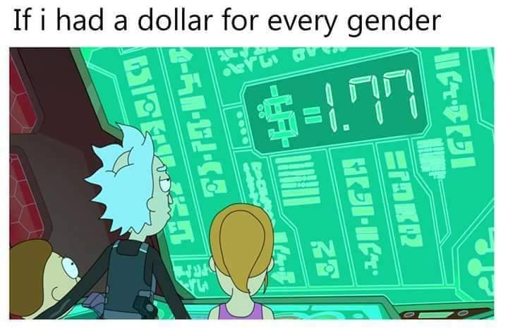 if i had a dollar for every gender