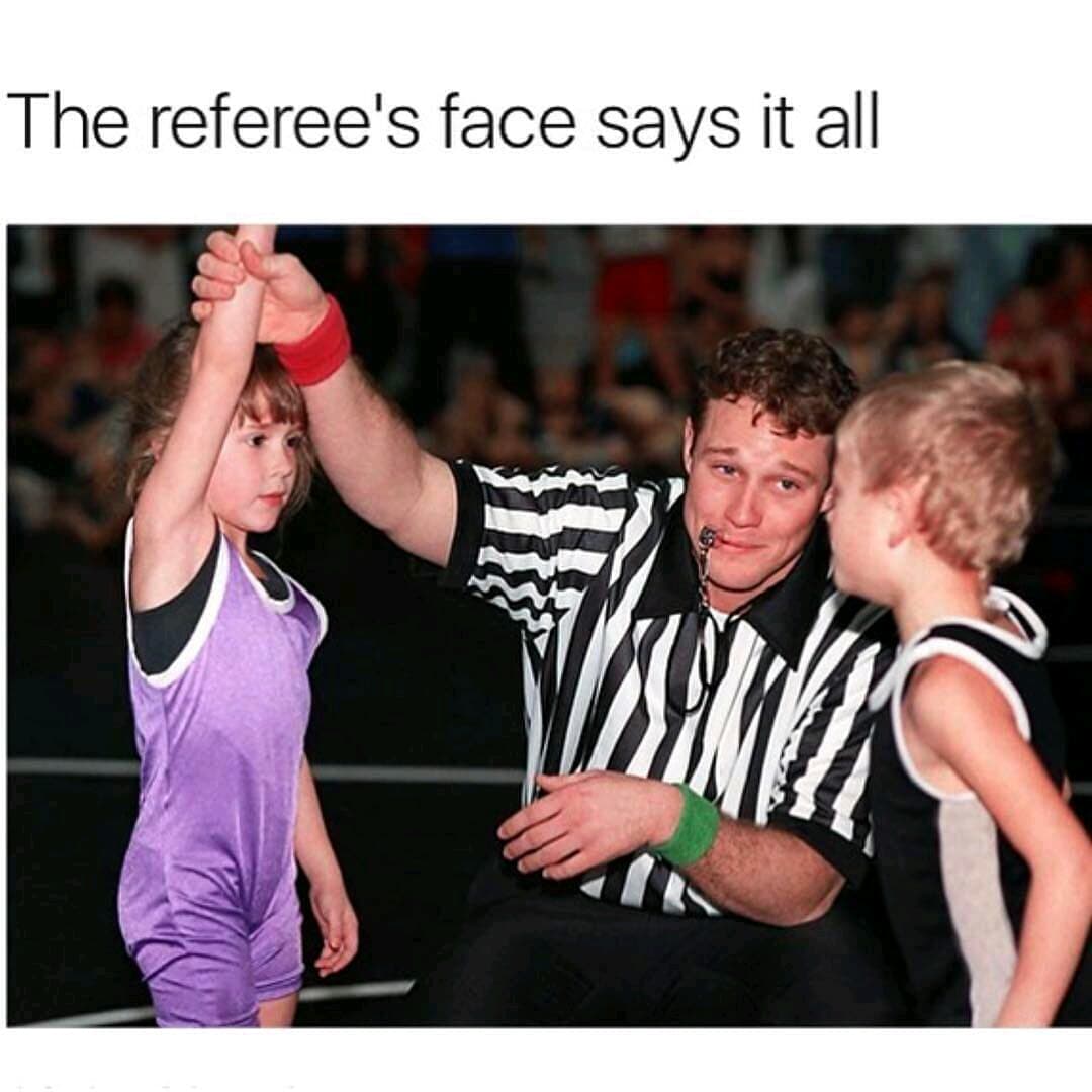 the referee's face says it all
