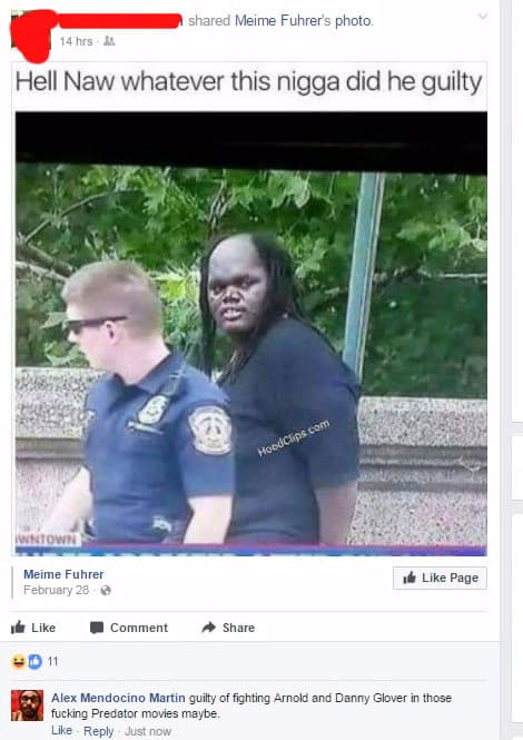 hell naw whatever this nigga did he guilty