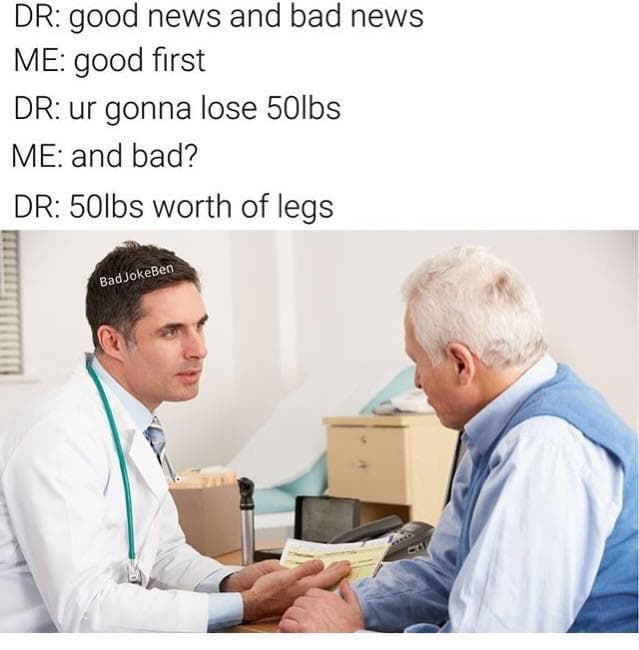 dr: good news and bad news
