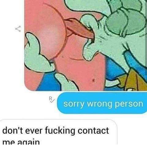 sorry wrong person