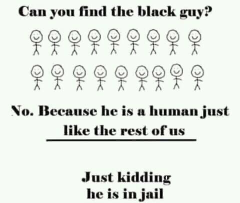 can you find the black guy?