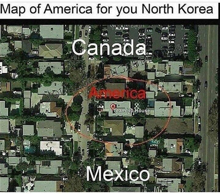 map of america for you north korea