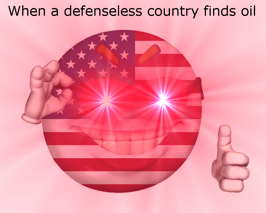 when a defenseless country finds oil