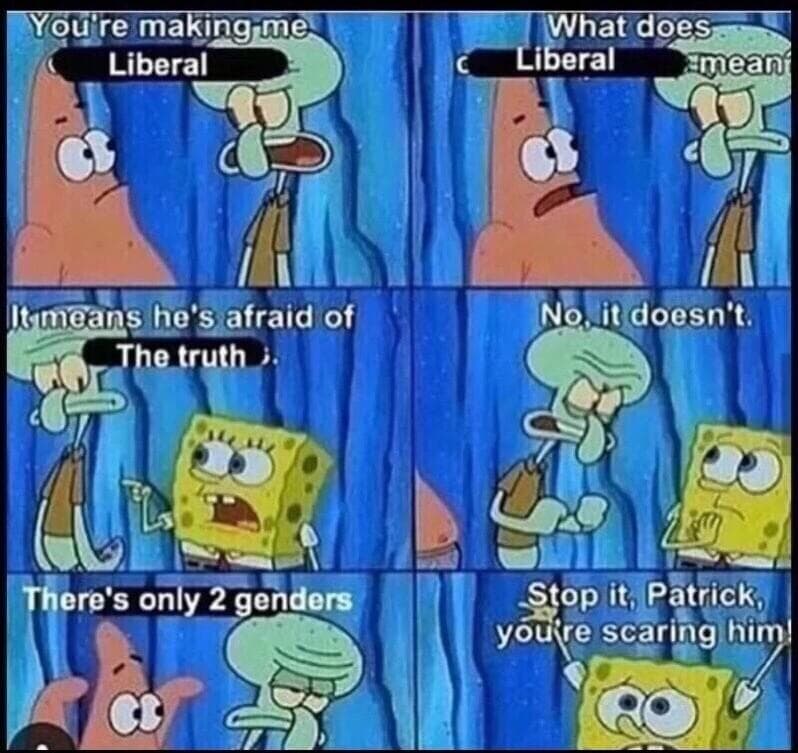 you're making me liberal
