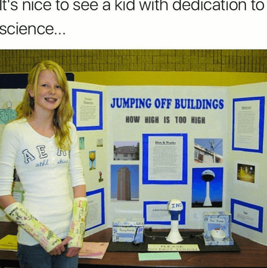 it's nice to see a kid with dedication to science...