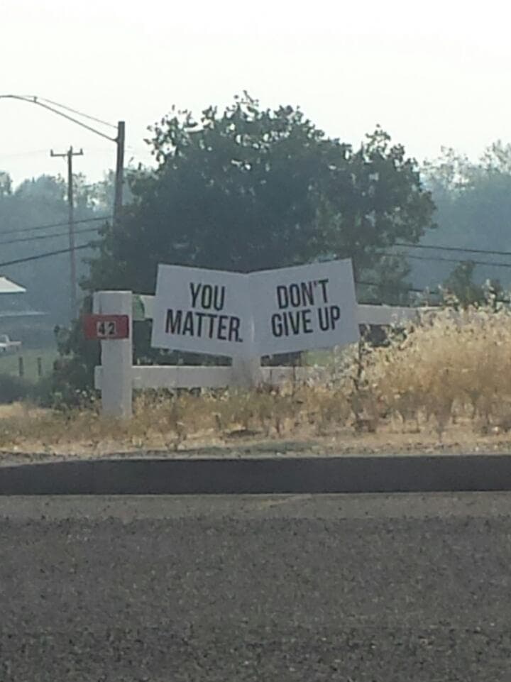 you matter, don't give up