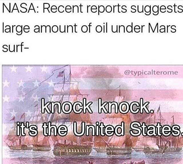nasa: recent reports suggests large amount of oil under mars surf-