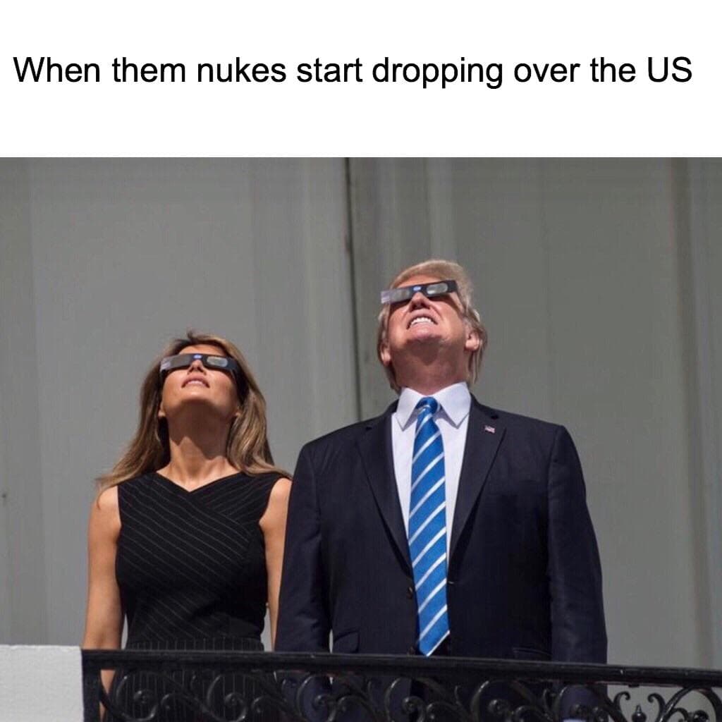 when them nukes start dropping over the us