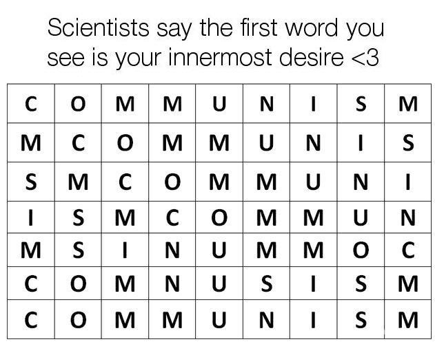 scientists say the first word you see is your innermost desire <3