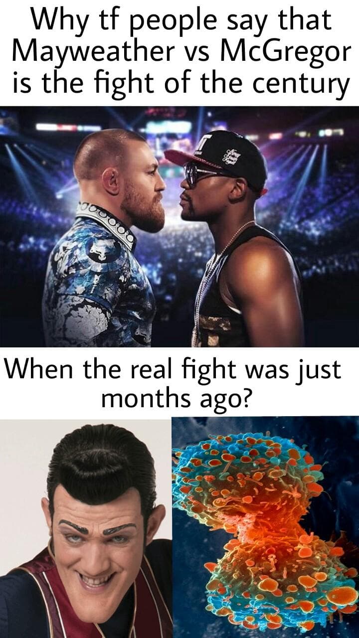 why tf people say that mayweather vs mcgregor is the fight of the century