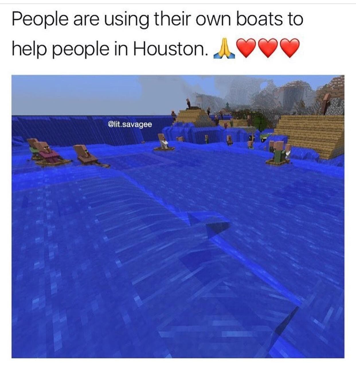people are using their own boats to help people in houston.
