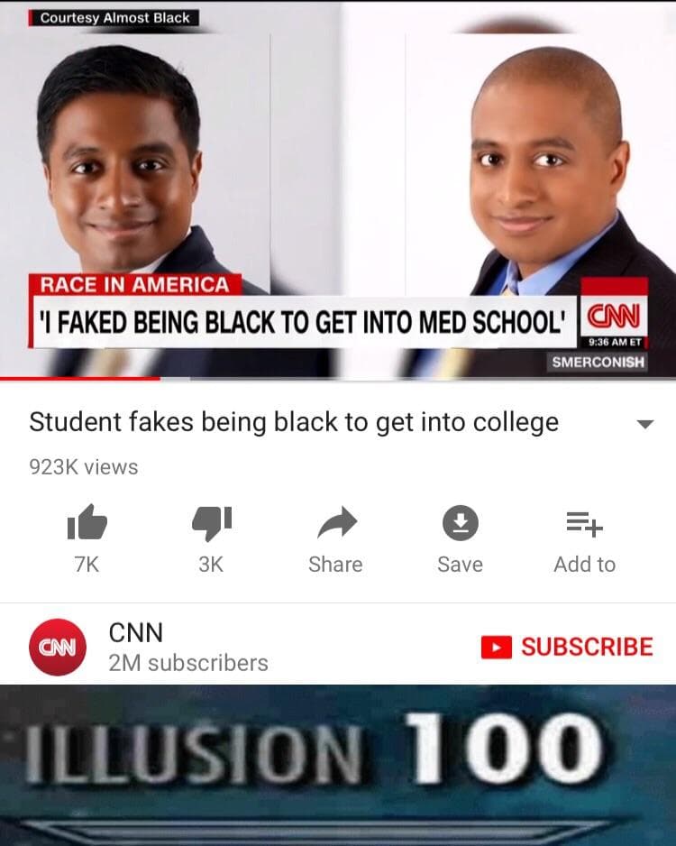 i faked being black to get into med school