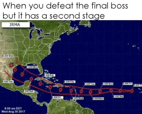 when you defeat the final boss but it has a second stage