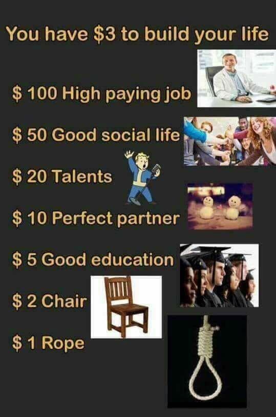 you have $3 to build your life
