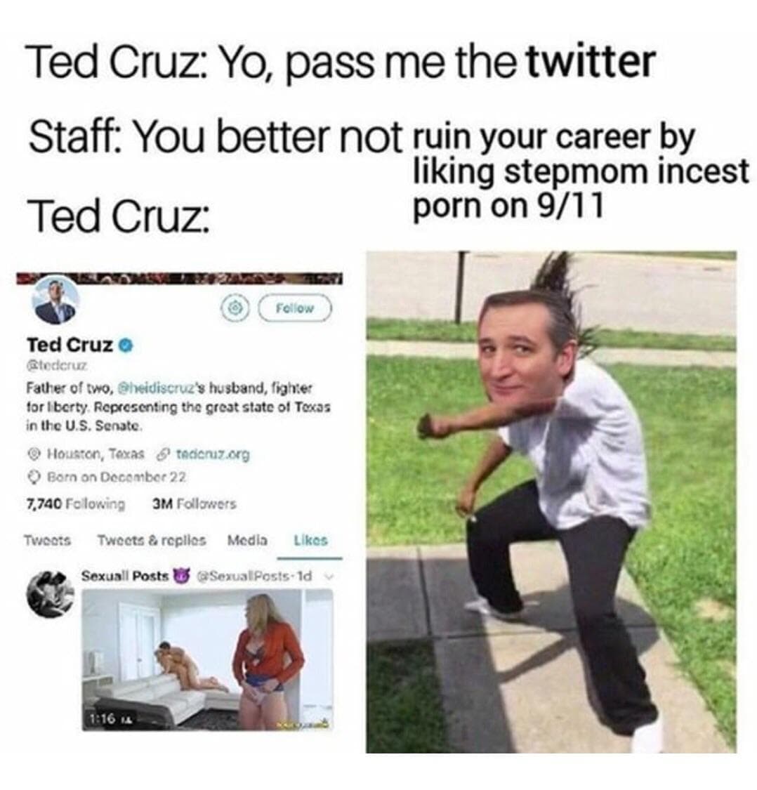 ted cruz: yo, pass me the twitter