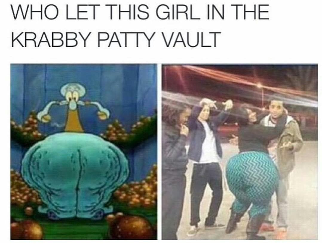 who let this girl in the krabby patty vault