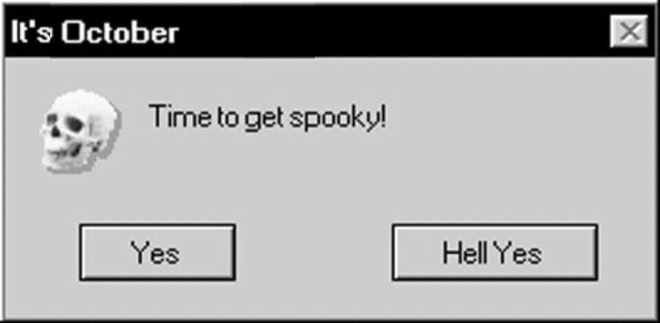 it's october