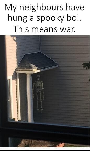 my neighbours have hung a spooky boi.