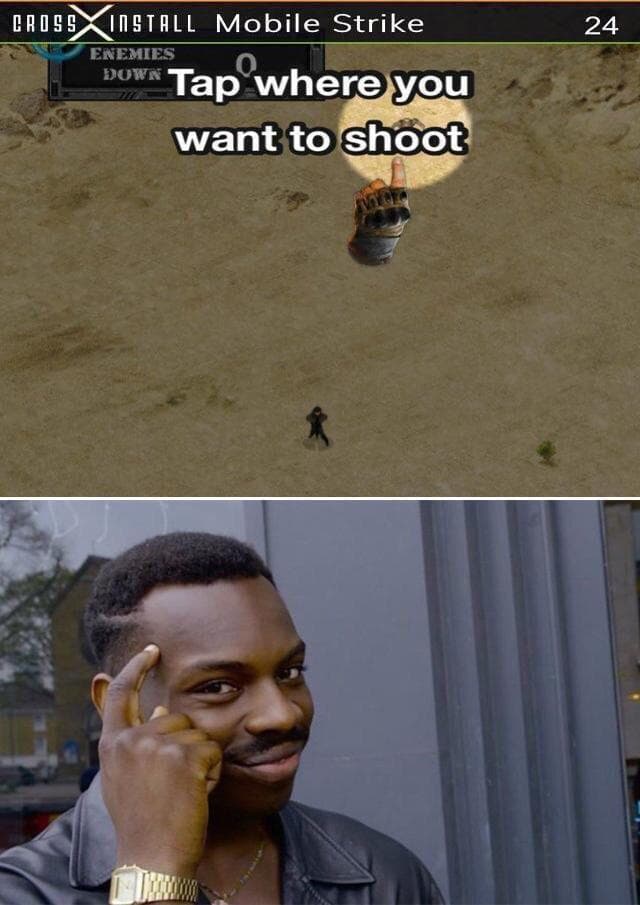 tap where you want to shoot