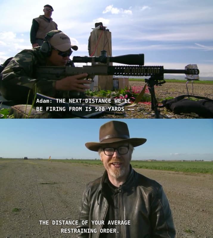 the next distance we'll be firing from is 500 yards