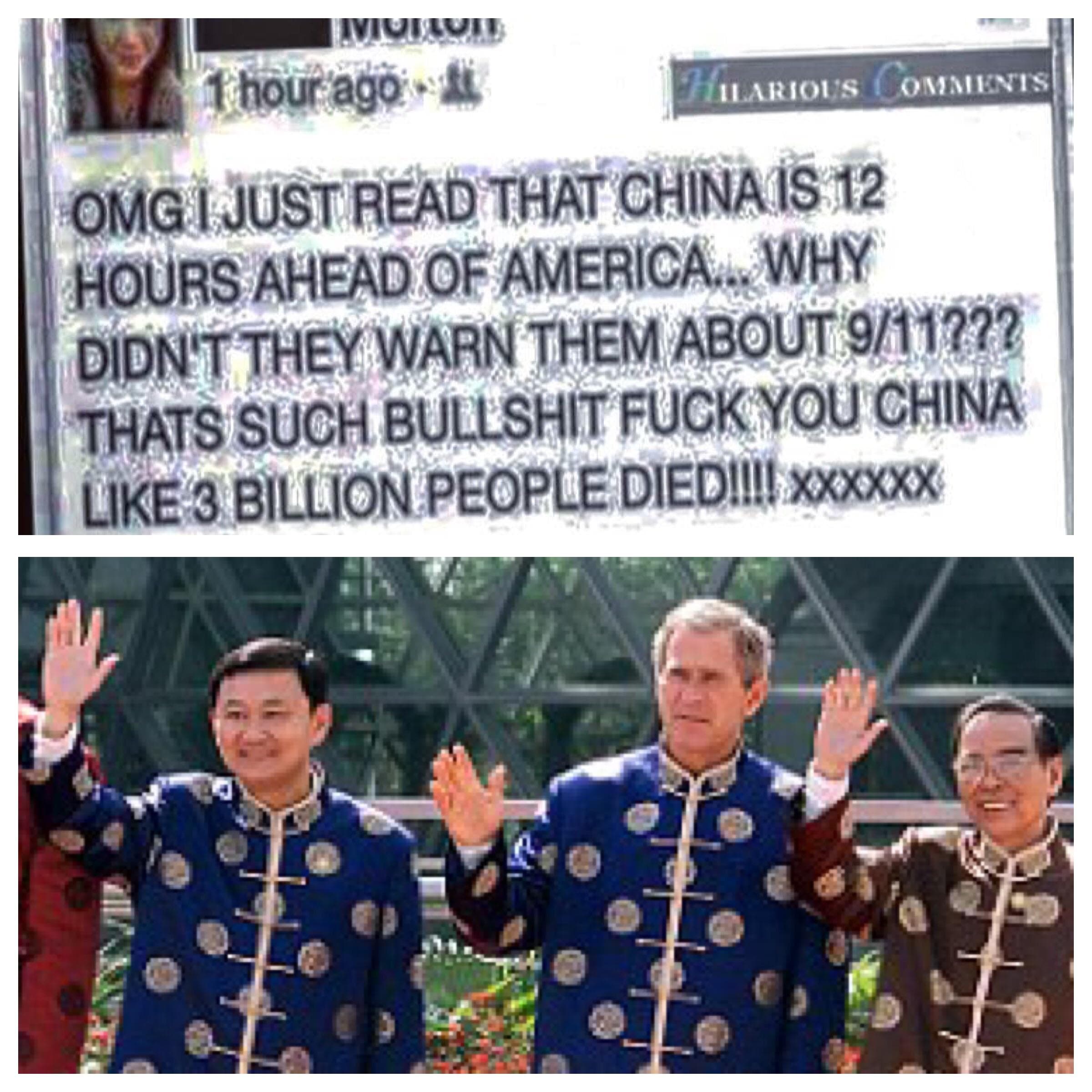 omg i just read that china is 12 hours ahead of america.