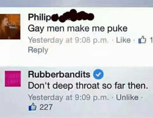gay men make me puke