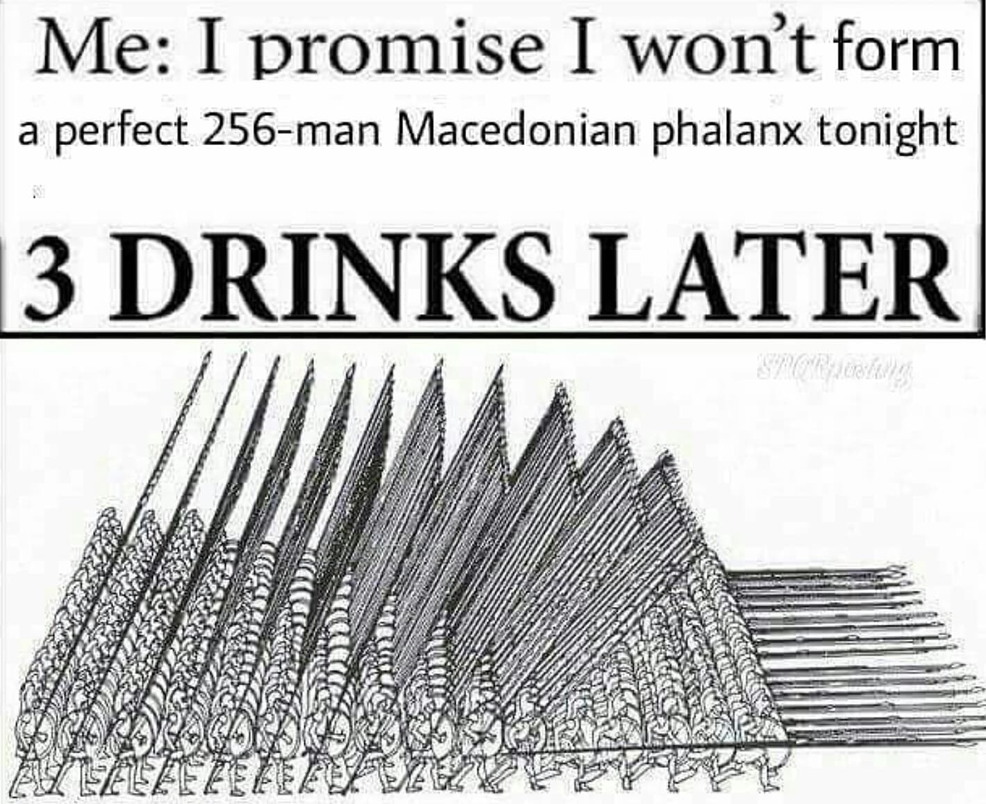 me: i promise i won't form a perfect 256-man macedonian phalanx tonight