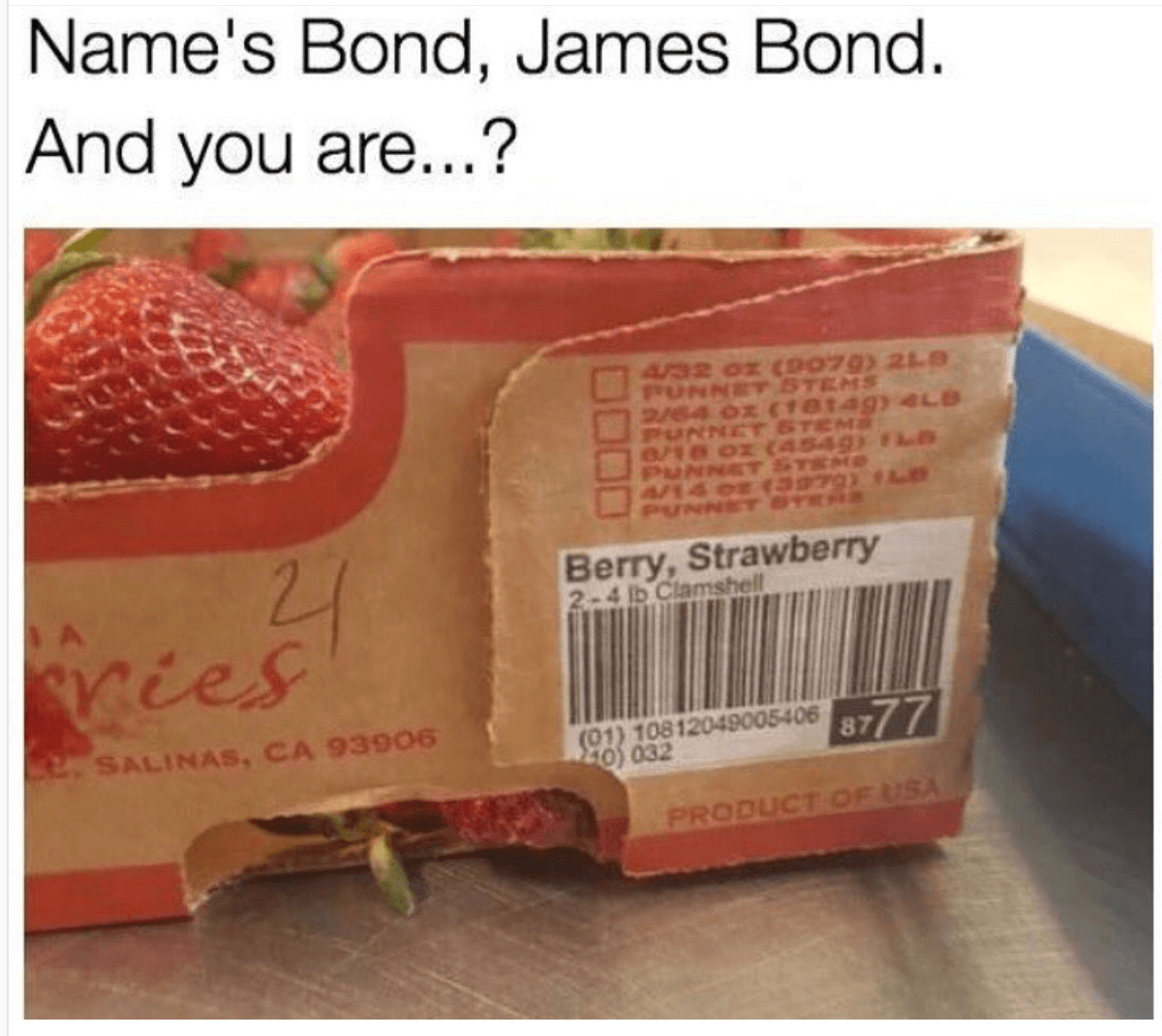 name's bond, james bond.