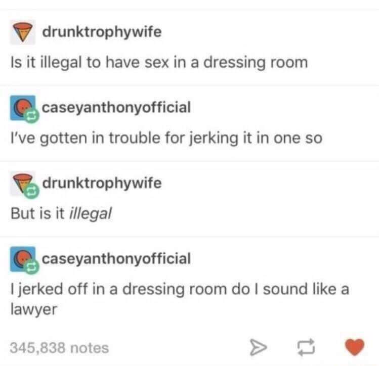 is it illegal to have sex in a dressing room