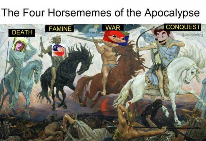 the four horsememes of the apocalypse