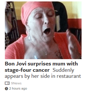 bon jovi surprises mum with stage-four cancer suddenly appears by her side in restaurant