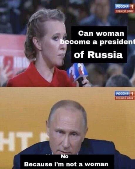 can woman become a president of russia