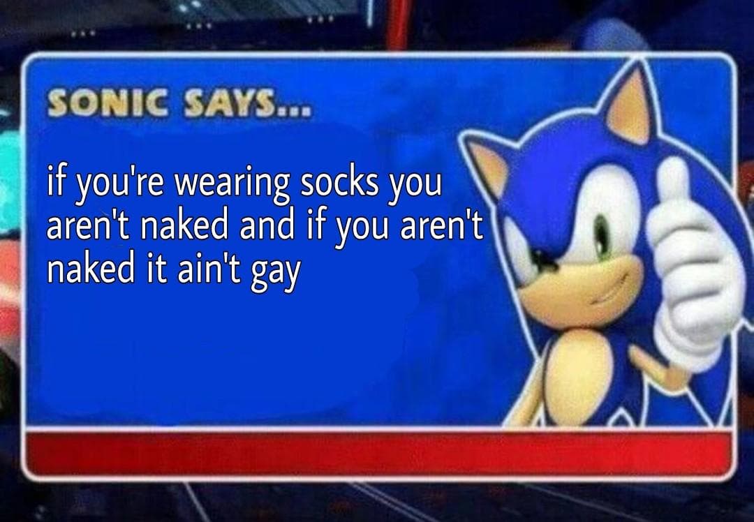 sonic says...