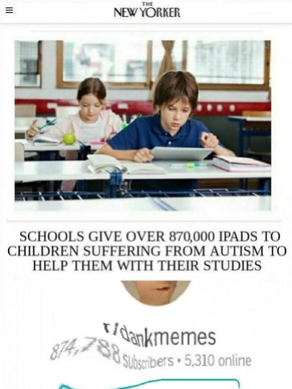 schools give over 870,000 ipads to children suffering from autism to help them with their studies