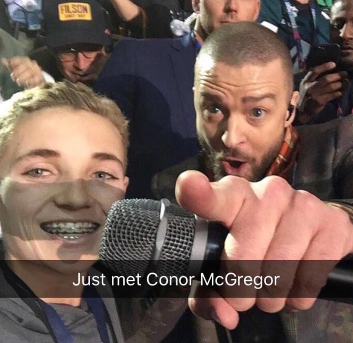 just met conor mcgregor