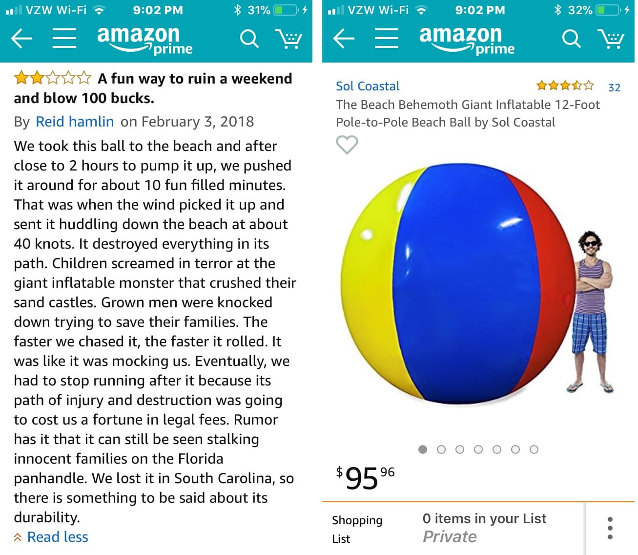 a fun way to ruin a weekend and blow 100 bucks.