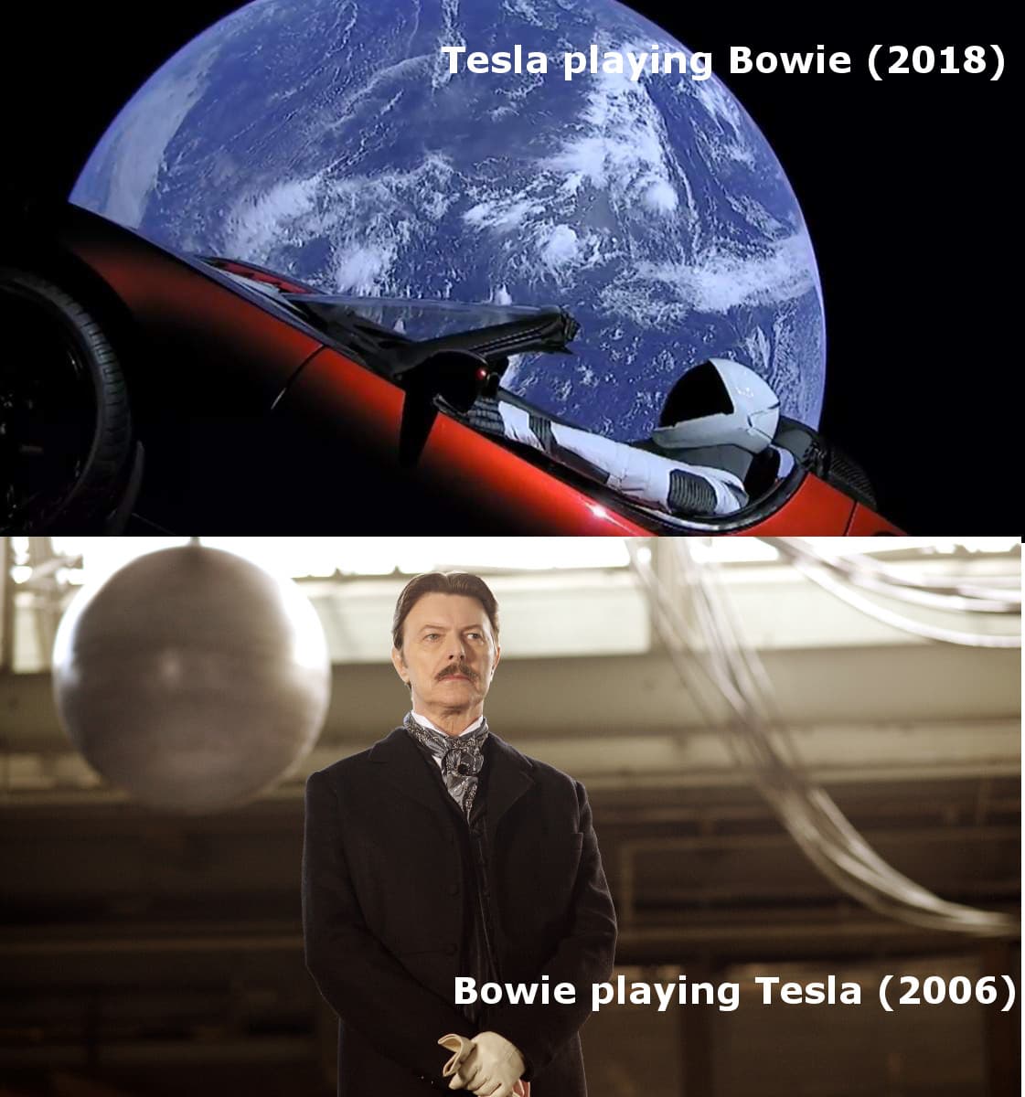 tesla playing bowie (2018)