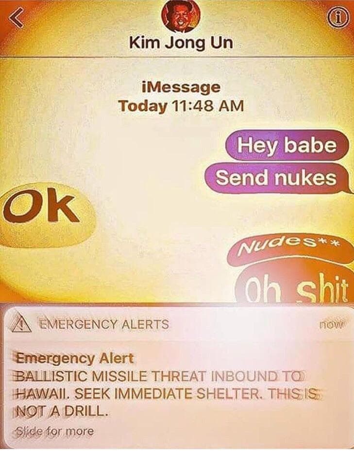 hey babe, send nukes.