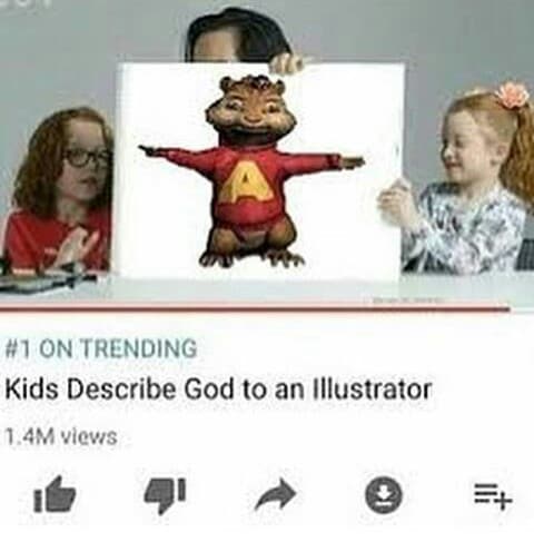 kids describe god to an illustrator