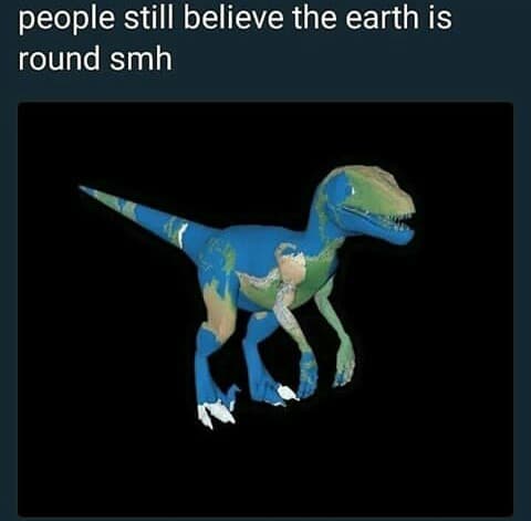 people still believe the earth is round smh